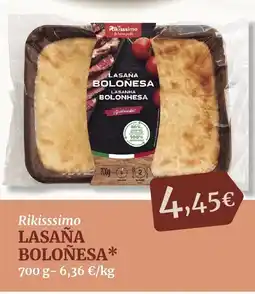 Masymas RIKISSSIMO Lasaña boloñesa oferta