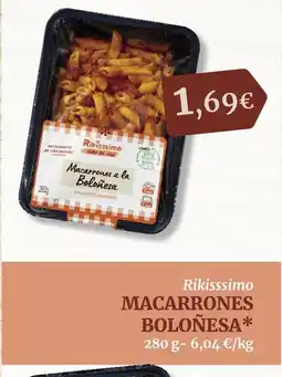 Masymas RIKISSSIMO Macarrones boloñesa oferta