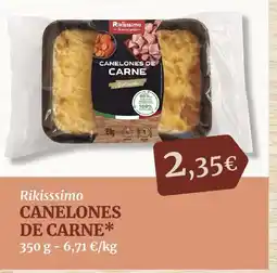 Masymas RIKISSSIMO Canelones de carne oferta