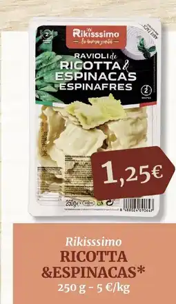 Masymas RIKISSSIMO Ricotta & espinacas oferta