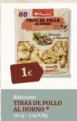 Masymas RIKISSSIMO Tiras de pollo al horno oferta