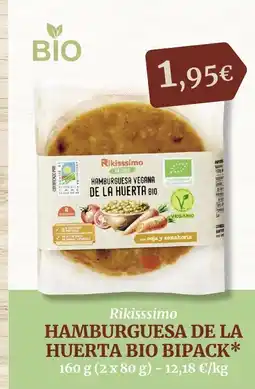 Masymas RIKISSSIMO Hamburguesa de la huerta bio bipack oferta
