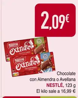 Masymas NESTLÉ Chocolate con Almendra o Avellana oferta