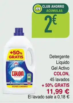 Masymas COLON Detergente Líquido Gel Activo oferta