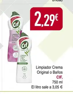 Masymas CIF Limpiador Crema Original o Baños oferta
