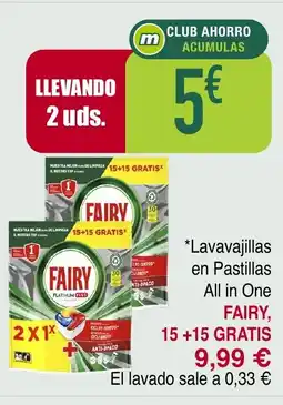 Masymas FAIRY Lavavajillas en Pastillas All in One oferta
