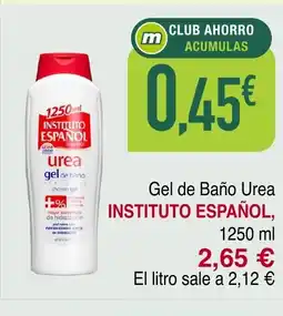 Masymas INSTITUTO ESPAÑOL Gel de Baño Urea oferta