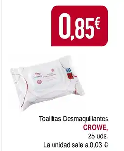 Masymas CROWE Toallitas Desmaquillantes oferta