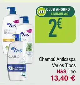 Masymas H&S Champú Anticaspa Varios Tipos oferta