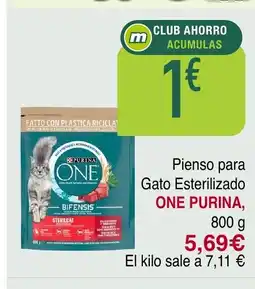 Masymas ONE PURINA Pienso para Gato Esterilizado oferta