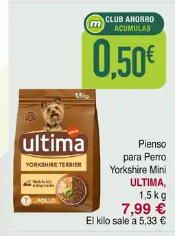 Masymas ULTIMA Pienso para Perro Yorkshire Mini oferta