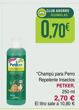 Masymas PETKER Champú para Perro Repelente Insectos oferta