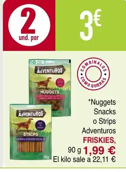 Masymas FRISKIES Nuggets Snack o Strips Adventuros oferta