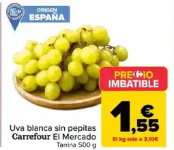 Carrefour Uva blanca sin pepitas Carrefour El Mercado oferta