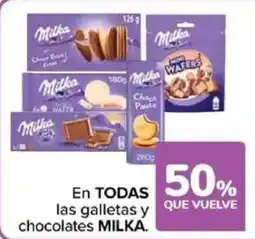 Carrefour MILKA En todas las galletas y chocolates oferta