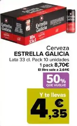 Carrefour ESTRELLA GALICIA Cerveza oferta