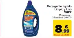 Carrefour WIPP Detergente líquido Limpio y Liso oferta