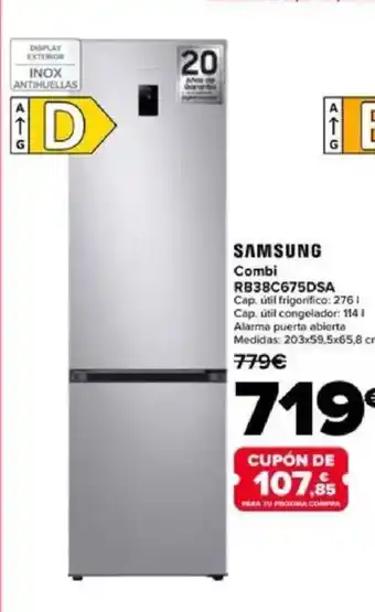 Carrefour SAMSUNG Combi RB38C675DSA oferta