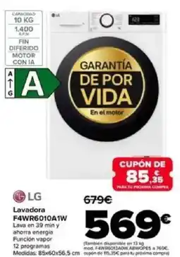 Carrefour LG Lavadora F4WR6010A1W oferta
