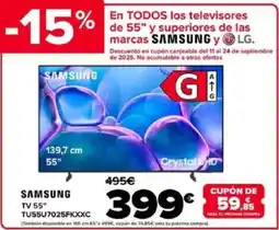 Carrefour SAMSUNG TU55U7025FKXXC oferta