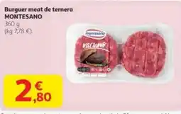 Alcampo MONTESANO Burguer meat de ternera oferta
