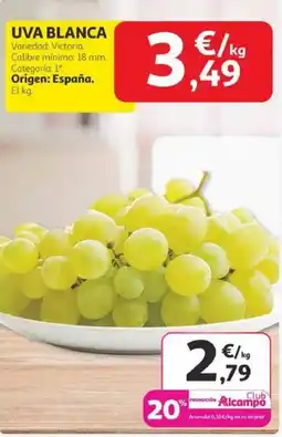 Alcampo Uva blanca oferta