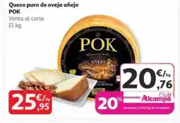 Alcampo POK Queso puro de oveja añejo oferta