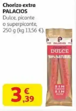 Alcampo PALACIOS Chorizo extra oferta