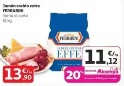Alcampo FERRARINI Jamón cocido extra oferta