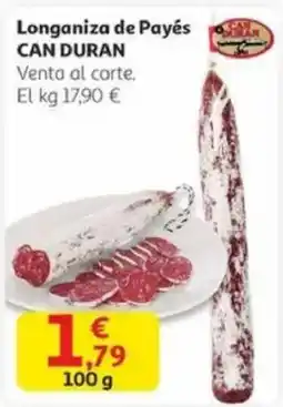 Alcampo CAN DURAN Longaniza de Payés oferta