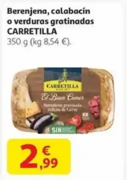 Alcampo CARRETILLA Berenjena, calabacín o verduras gratinadas oferta