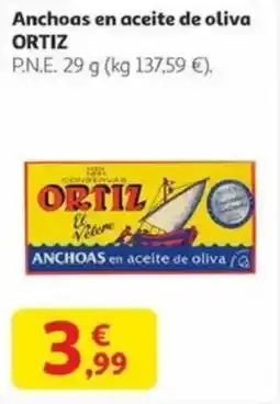 Alcampo ORTIZ Anchoas en aceite de oliva oferta