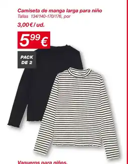 KIK Camiseta de manga larga para niño oferta