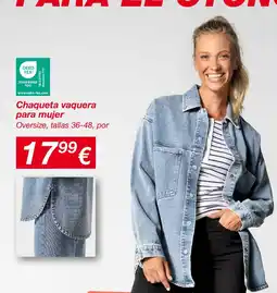 KIK Chaqueta vaquera para mujer oferta