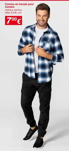 KIK Camisa de franela para hombre oferta