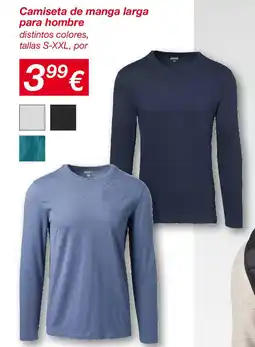 KIK Camiseta de manga larga para hombre oferta
