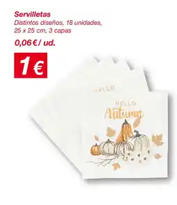 KIK Servilletas oferta