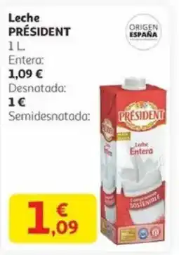 Alcampo PRÉSIDENT Leche oferta