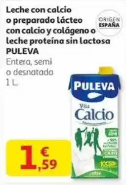 Alcampo PULEVA Leche con calcio o preparado lácteo con calcio y colágeno o leche proteína sin lactosa oferta