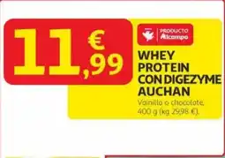 Alcampo AUCHAN Whey protein con digezyme oferta