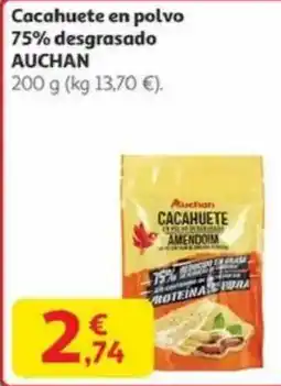 Alcampo AUCHAN Cacahuete en polvo 75% desgrasado oferta