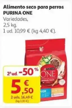 Alcampo PURINA ONE Alimento seco para perros oferta
