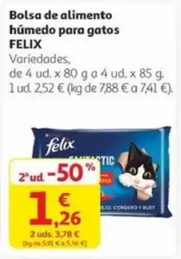Alcampo FELIX Bolsa de alimento húmedo para gatos oferta