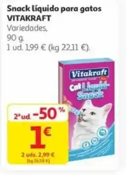Alcampo VITAKRAFT Snack líquido para gatos oferta