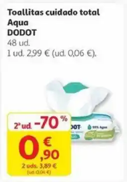 Alcampo DODOT Toallitas cuidado total Aqua oferta