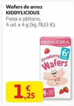 Alcampo KIDDYLICIOUS Wafers de arroz oferta