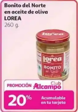 Alcampo LOREA Bonito del Norte en aceite de oliva oferta