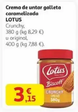 Alcampo LOTUS Crema de untar galleta caramelizada oferta