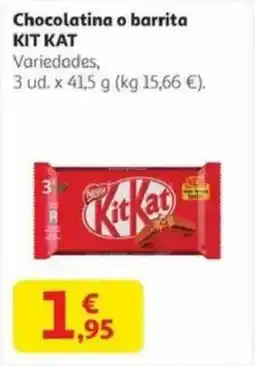 Alcampo KIT KAT Chocolatina o barrita oferta