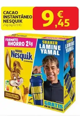 Alcampo NESQUIK Cacao instantáneo oferta